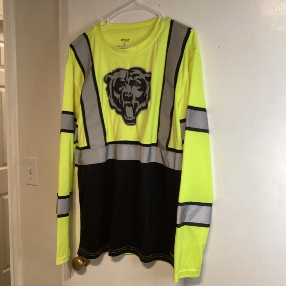 Neon Yellow and Black Long Sleeve Kids Shirt